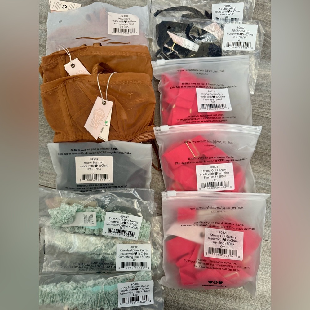 *RESELLER BUNDLE!* We Are HAH Intimates- 12 Pieces